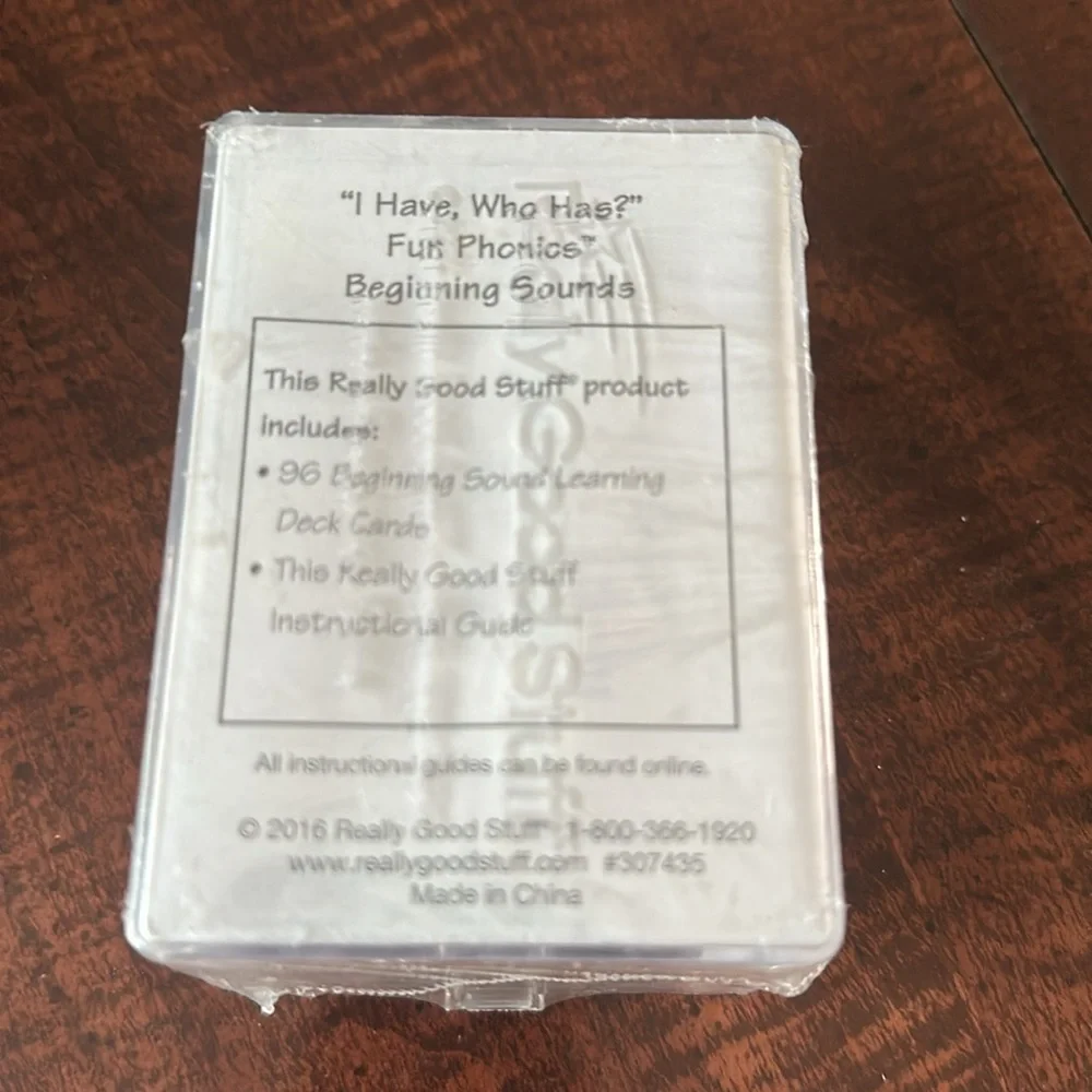 Really Good Stuff I Have... Who Has...? Small Group Beginning Sounds (NIB)